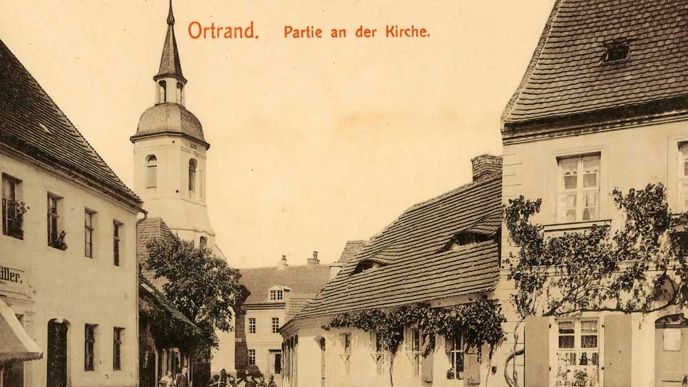 Archivfoto Kirche St. Barbara Ortrand von 1906