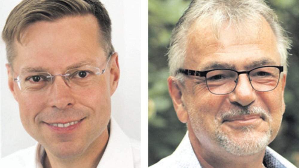 Martin Hildebandt (li.) ist Mitglied und Christian Reiß ist Vorsitzender der Hauptmitarbeitendenvertretung der EKBO.