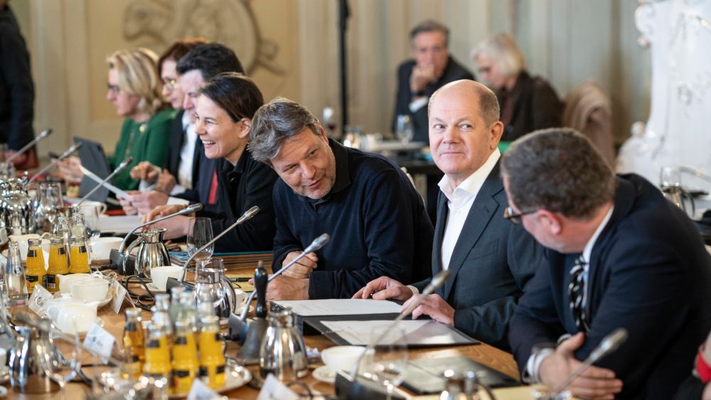 Ampel-Minister bei einer Klausurtagung auf Schloss Meseberg