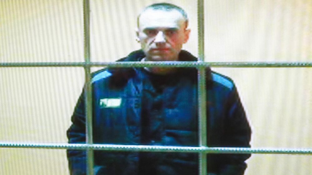 Im Mai 2022 war Alexei Nawalny via Videocall während eines Gerichtsprozess zu sehen