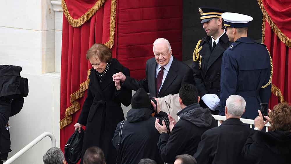Rosalynn und Jimmy Carter am 20. Januar 2017 bei der Amtseinführung von Donald Trump