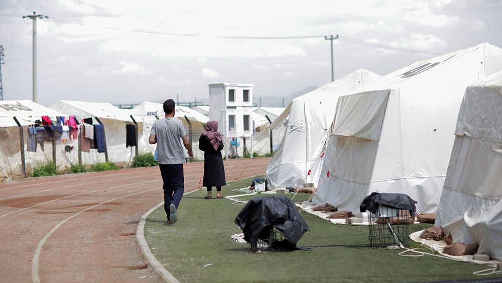 Im türkischen Gaziantep wohnen viele Menschen noch immer in Zeltdörfern