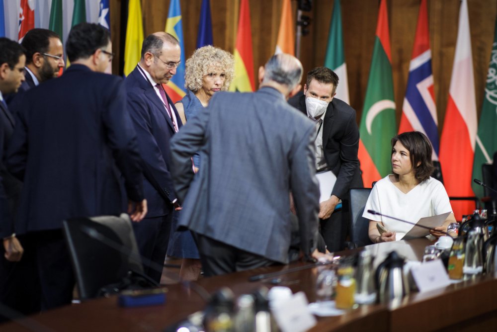 Bundesaußenministerin Annalena Baerbock, beim Petersberger Klimadialog 2022 im Auswärtigen Amt in Berlin