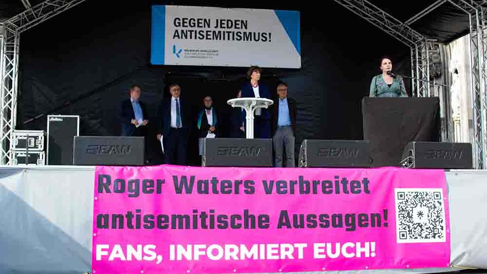 Auch vor dem Konzert von Roger Waters in Köln gab es Proteste