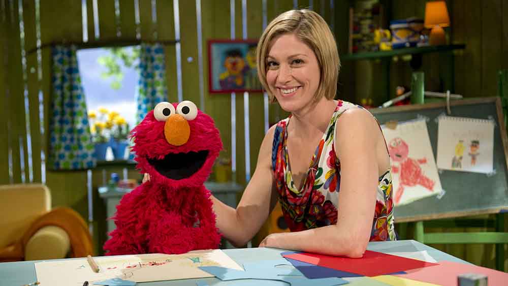 Ein eingespieltes Team: Julia Stinshoff und Elmo