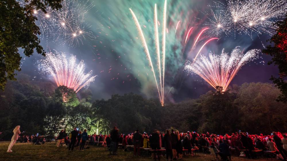 Feuerwerk beim Abschlusskonzert der Händelfestspiele 2019