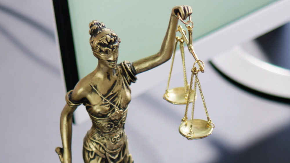 Symbolfoto: Justizia, römische Göttin der Gerechtigkeit und des Rechtswesens