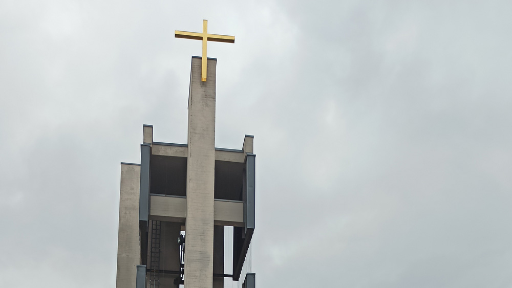 Der Glockenturm wird ökumenisch genutzt.
