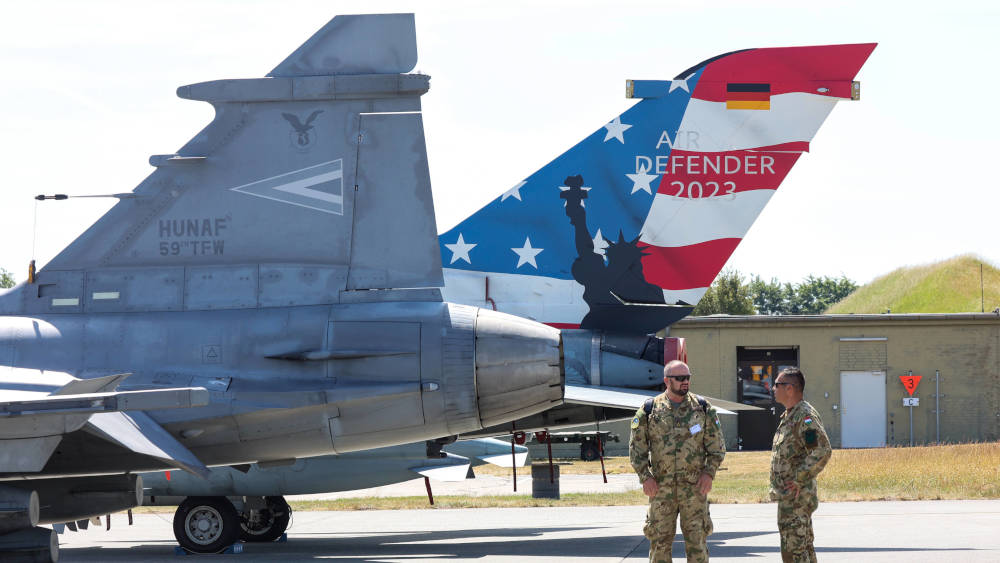 Bei der Nato-Übung "Air Defender 23" trainieren verbündete Luftstreitkräfte gemeinsame Luftoperationen