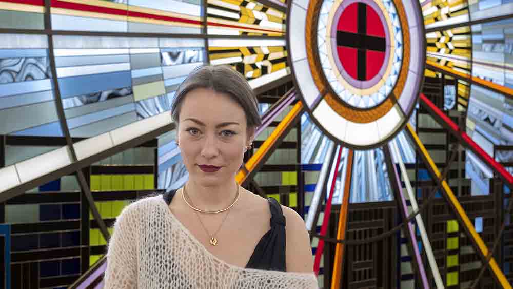 Arbeiten der Künstlerin Daria Koltsova sind in der Ausstellung zu sehen