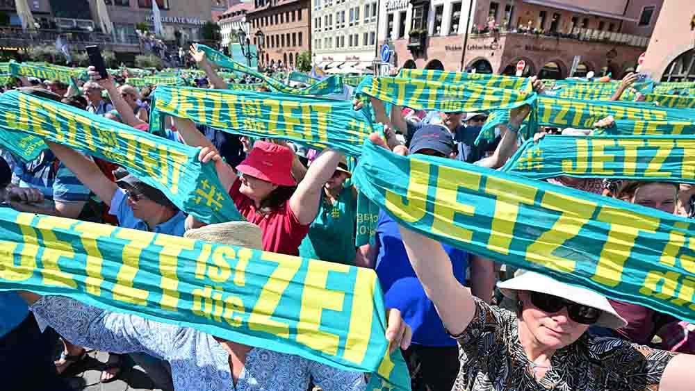 "Jetzt ist die Zeit", lautete das Motto des Kirchentags