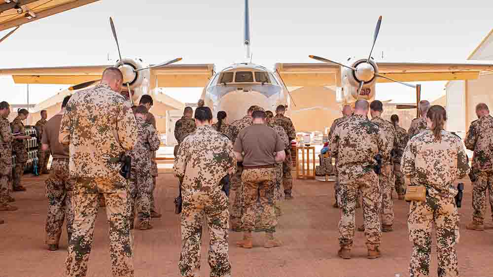 Verabschiedung der deutschen Soldatinnen und Soldaten der Mission MINUSMA aus Mali