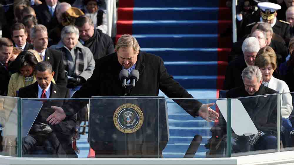 Rick Warren ist in den USA ein bekannter Geistlicher, der im Januar 2009 bei der Vereidigung von Barack Obama zum Präsidenten betete