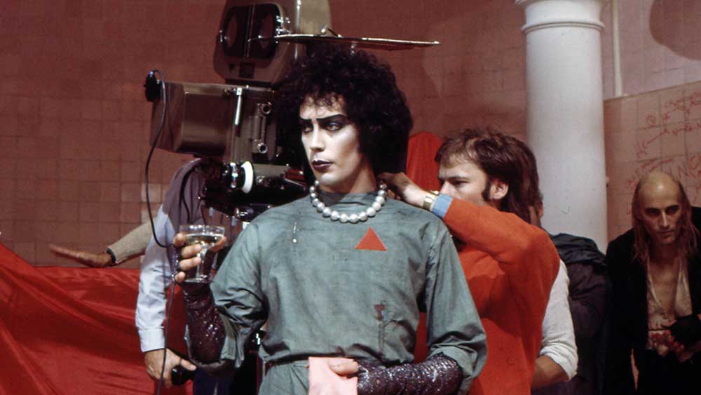 Der Film kam zwei Jahre nach dem Theaterstück, hier Hauptdarsteller Tim Curry als Frank N. Furter