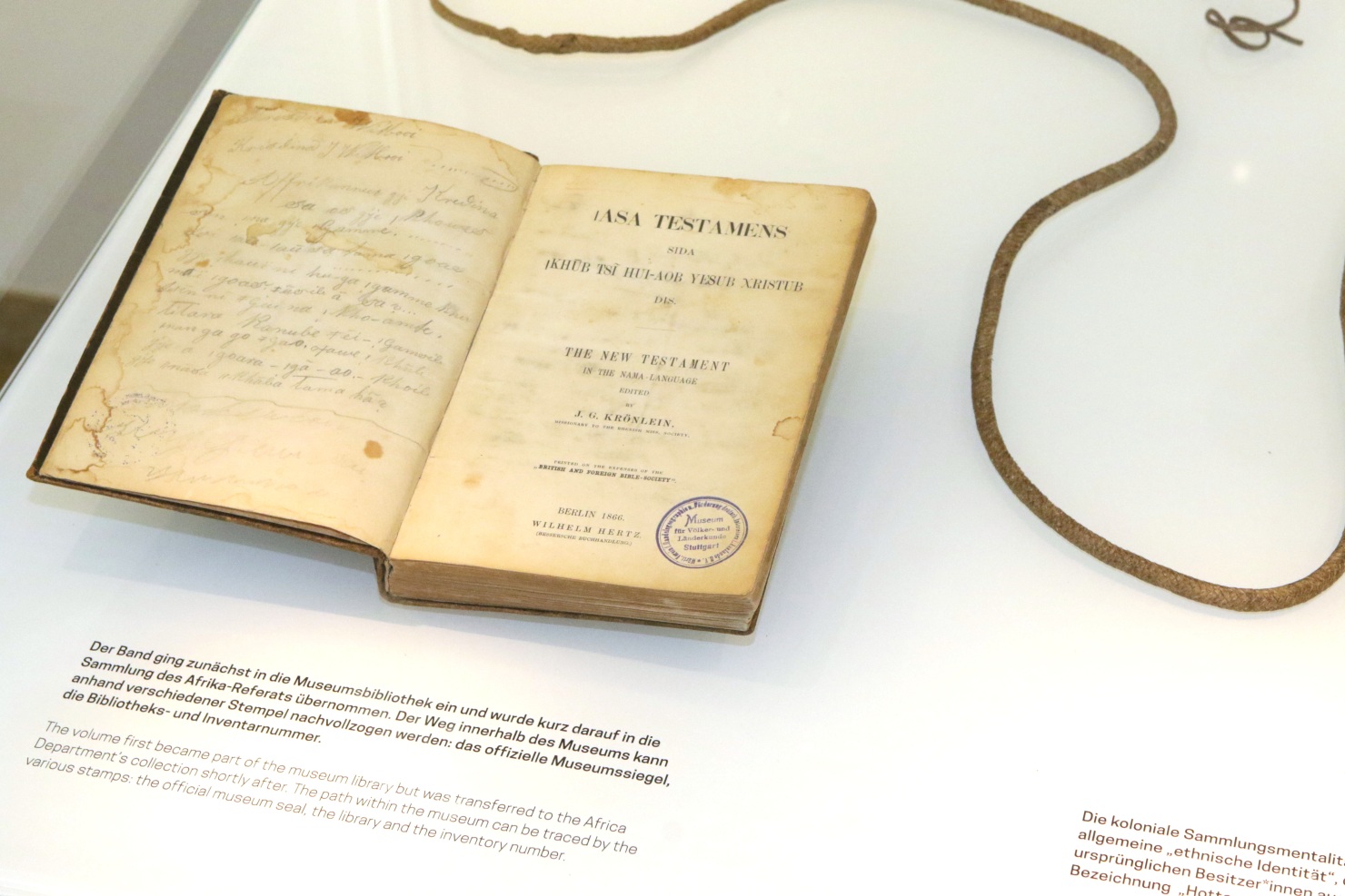 Image - «Witbooi-Bibel» und Peitsche werden noch im Februar übergeben