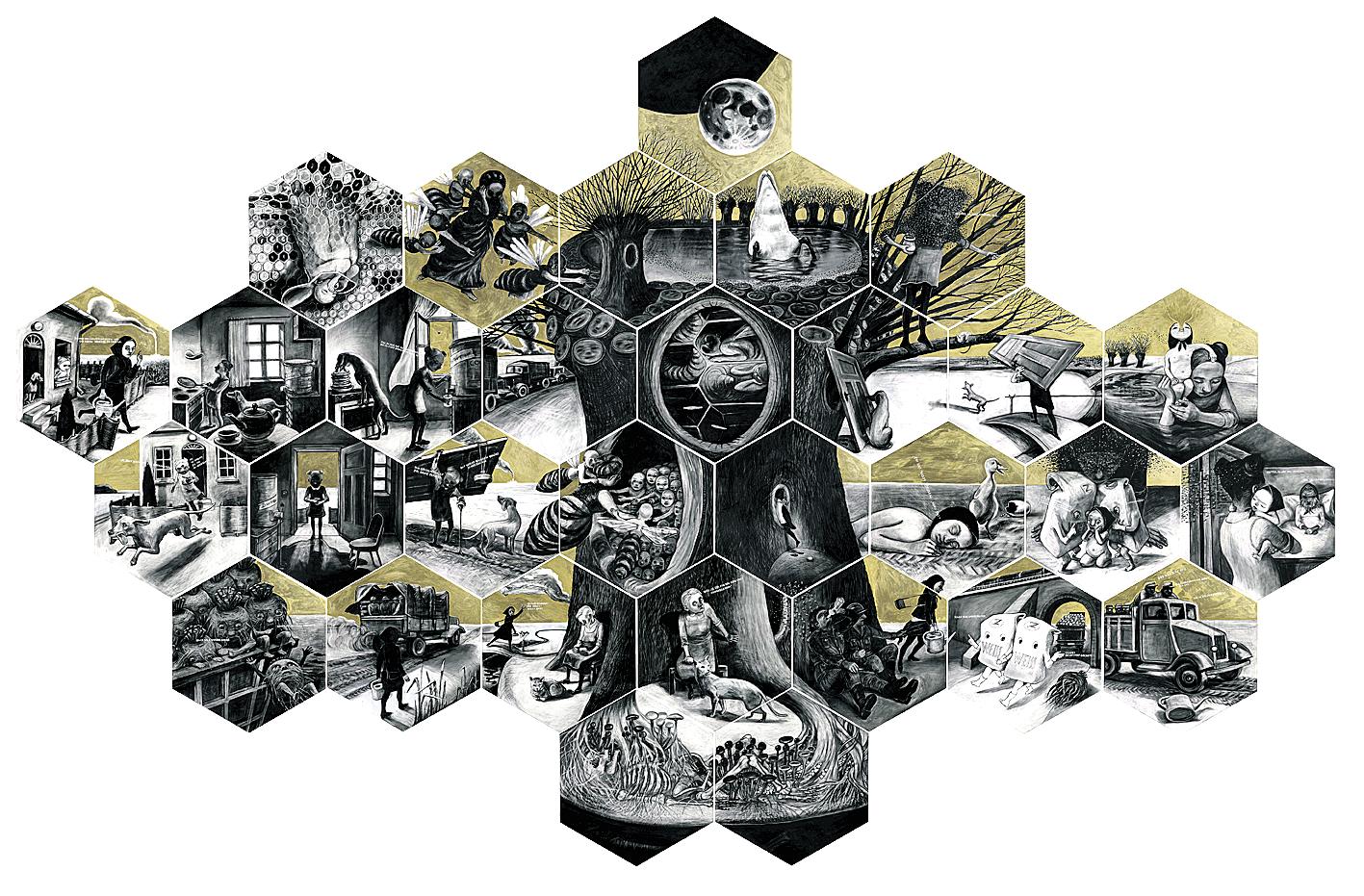 Image - Leiden in Kohle trifft auf Leiden in bunt