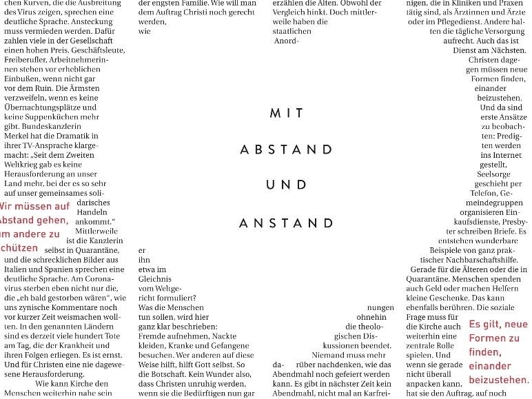 Image - Mit Abstand und Anstand