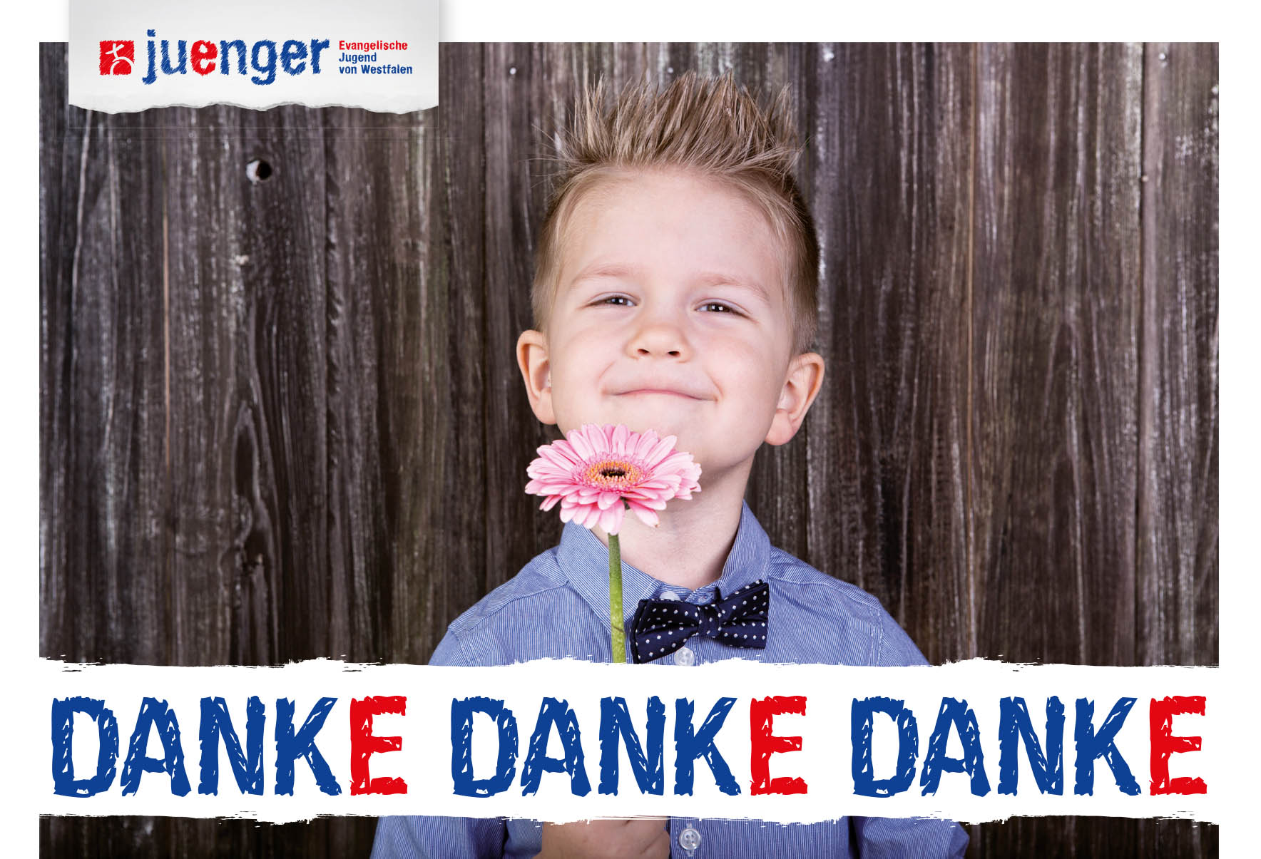 Image - Gewinnend keck mit Blume und Fliege