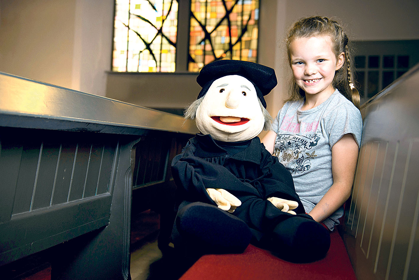 Image - Mit Luther auf der Kirchenbank