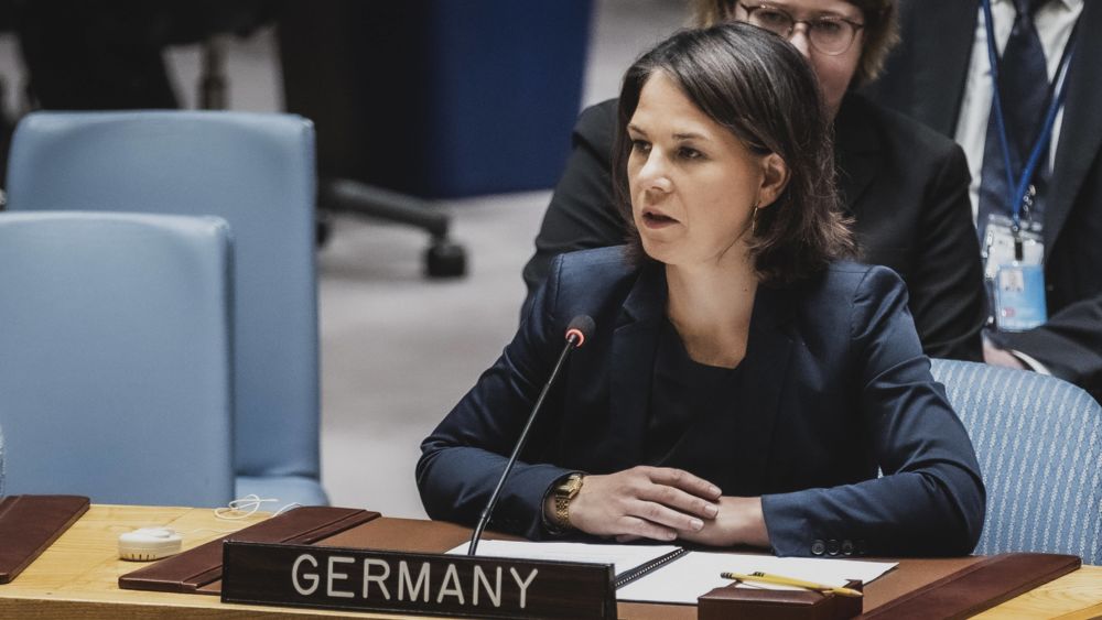 Außenministerin Annalena Baerbock beim Treffen des UN-Sicherheitsrates zur Situation in der Ukraine in New York