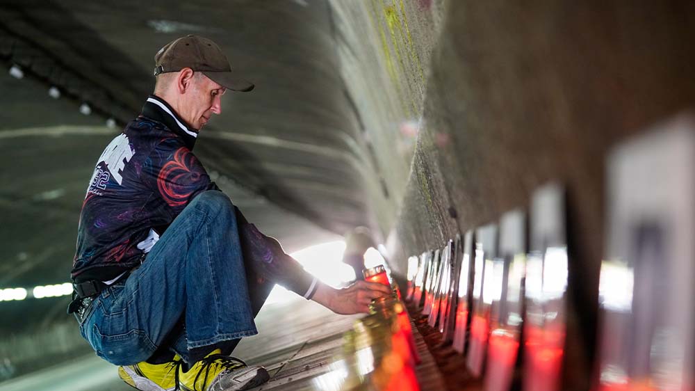 Auch in diesem Jahr gibt es wieder die "Nacht der 1000 Lichter" im Karl-Lehr-Tunnel in Duisburg