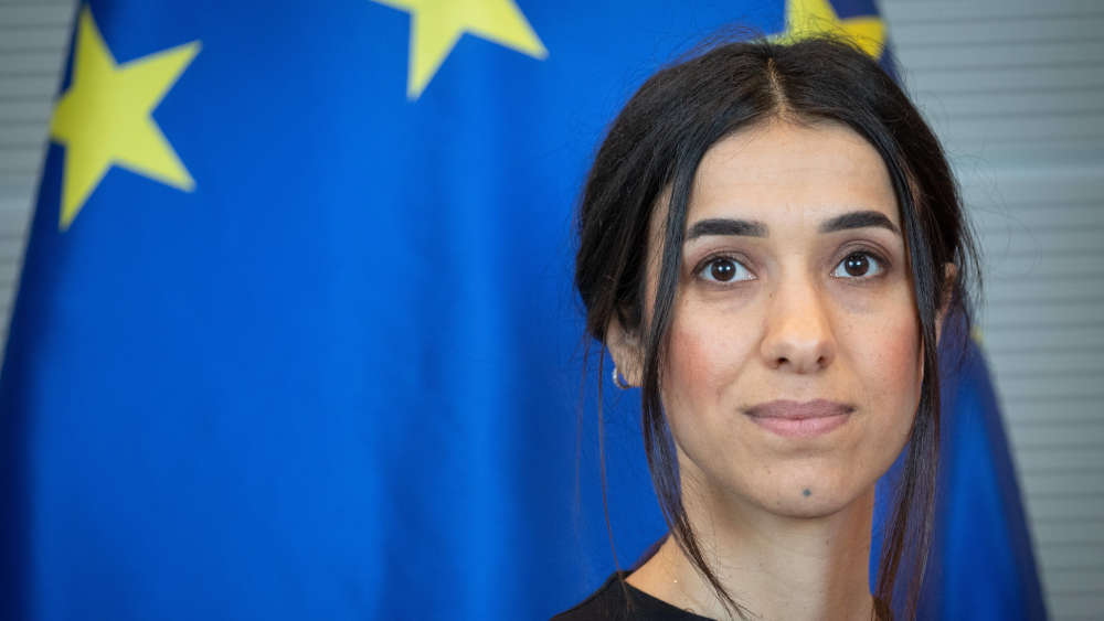 Die jesidische Friedensnobelpreisträgerin Nadia Murad wird mit Olaf Scholz im Kanzleramt sprechen