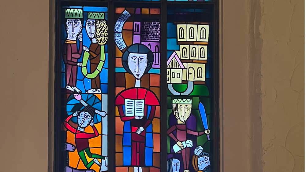 Fensterdetail Kirche zum Heilsbronnen Berlin-Schöneberg