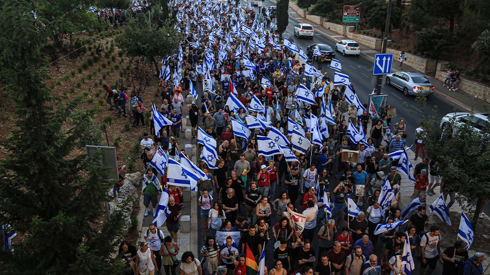 Die Proteste in Israel gegen die Justizreform dauern an