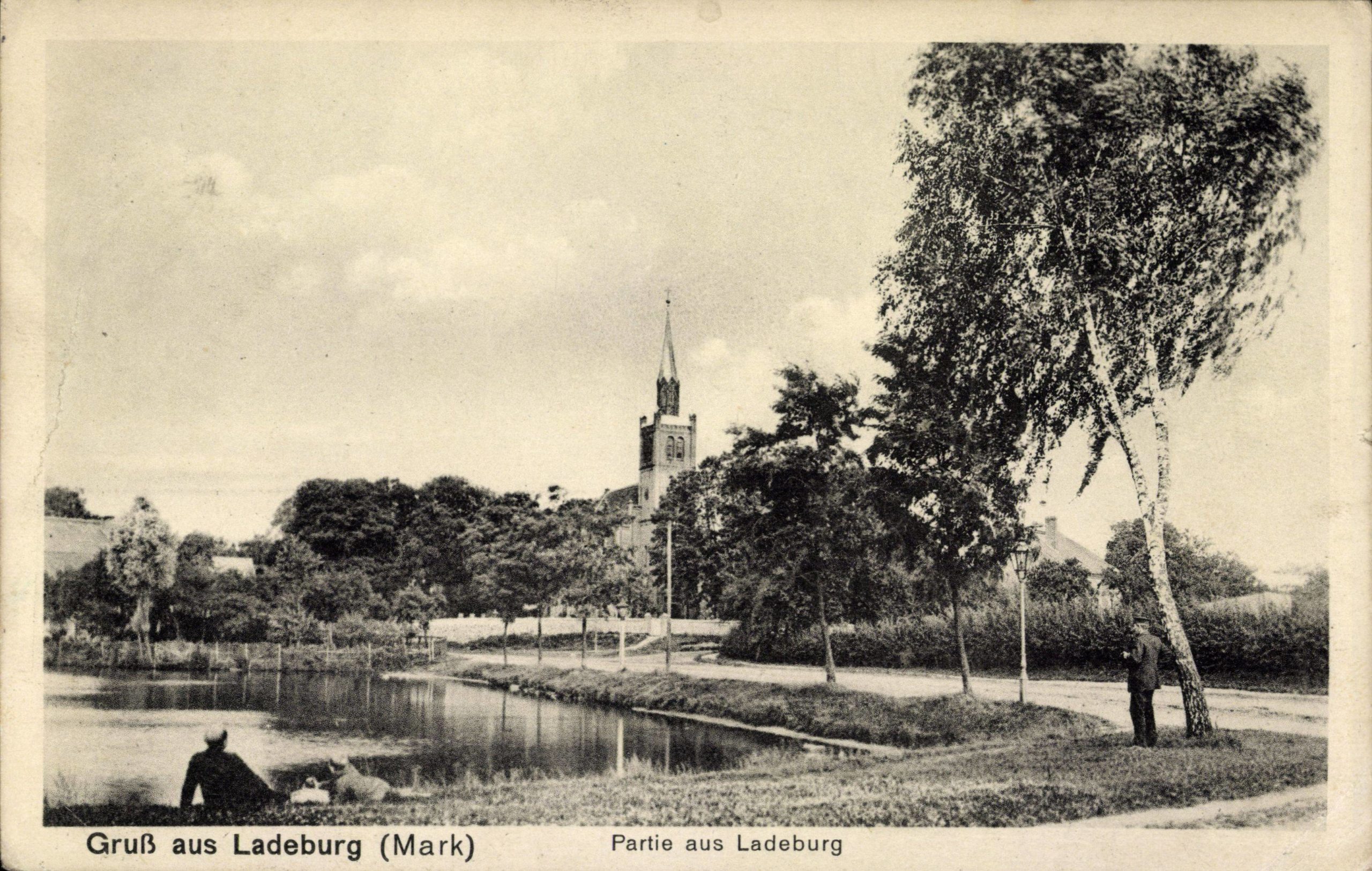 Historische Postkarte Ladeburg 1915