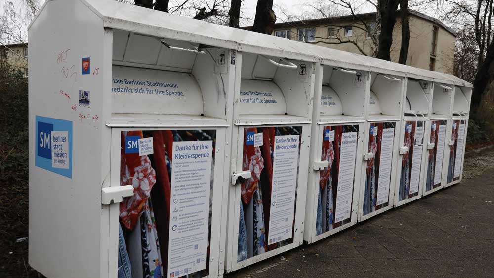 Kleidercontainer Berliner Stadtmission