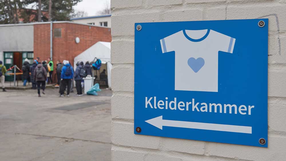 Schild Kleiderkammer