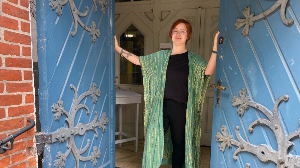 Pastorin Alisa Mühlfried aus der Kirchengemeinde Wacken, Schleswig-Holstein