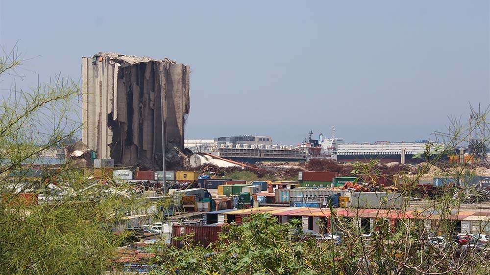 Hafenregion der libanesischen Hauptstadt Beirut (Foto vom 10.05.2023)