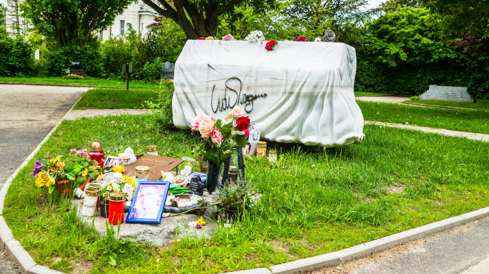 Grabstelle des Musikers Udo Jürgens auf dem Zentralfriedhof in Wien
