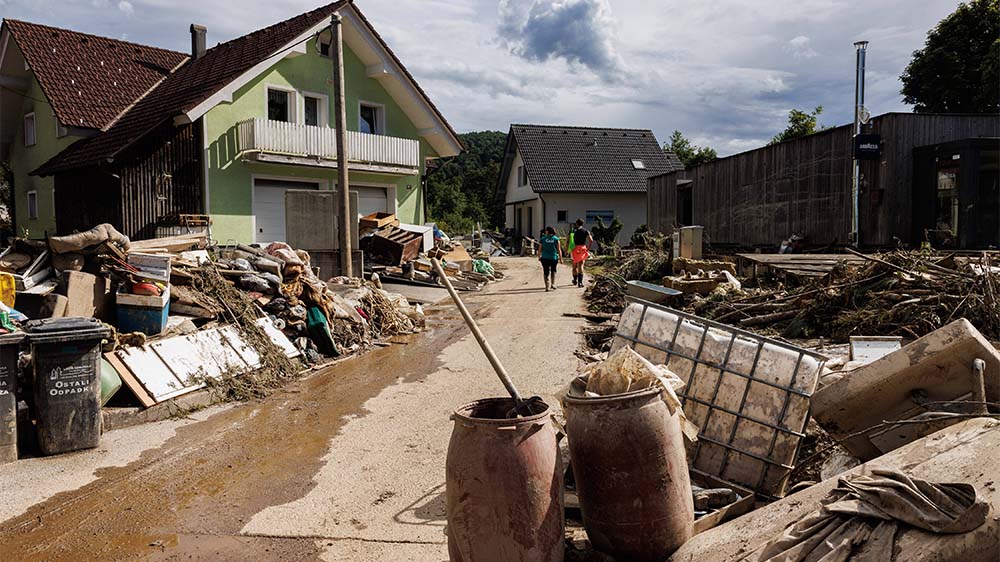In Slowenien brauchen die Menschen jetzt schnelle und unbürokratische Hilfe, sagt die Caritas