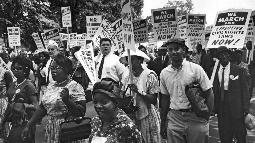 Beim "Marsch auf Washington" demonstrierten am 28. August 1963 200 000 schwarze und weiße Amerikaner für eine fortschrittliche Bürgerrechtsgesetzgebung