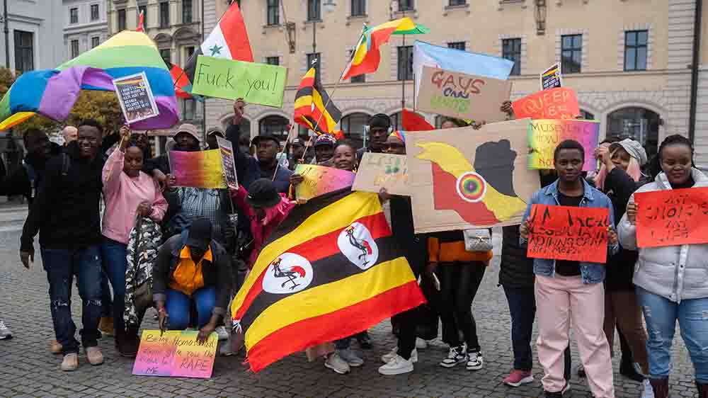 Weltweit wird gegen das Gesetz protestiert, hier in München