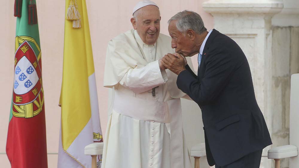 Image - Papst Franziskus zum Weltjugendtag in Lissabon eingetroffen