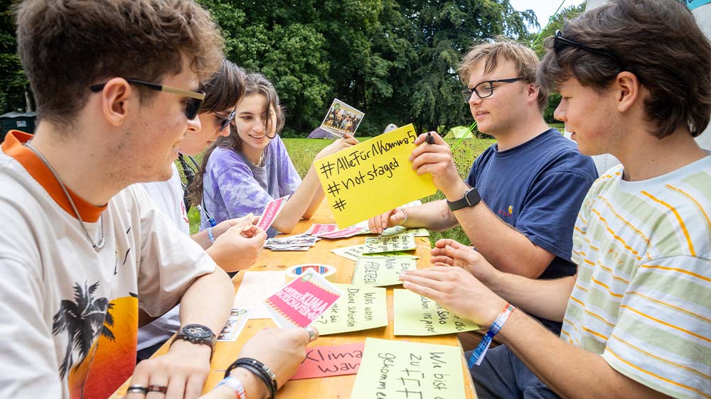 Die Fridays for Future-Aktivsten besprechen in Lüneburg, wie es weiter gehen soll in Sachen Proteste und Öffentlichkeitsarbeit