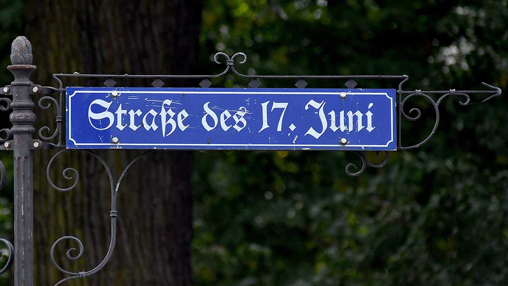 Die Berliner Straße des 17.Juni erinnert an den Aufstand