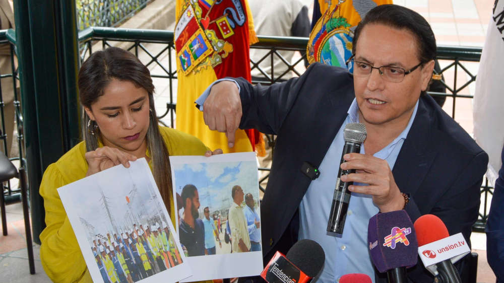 Präsidentschaftskandidat Villavicencio wurde während einer Veranstaltung in Ecuador getötet (Archivbild)