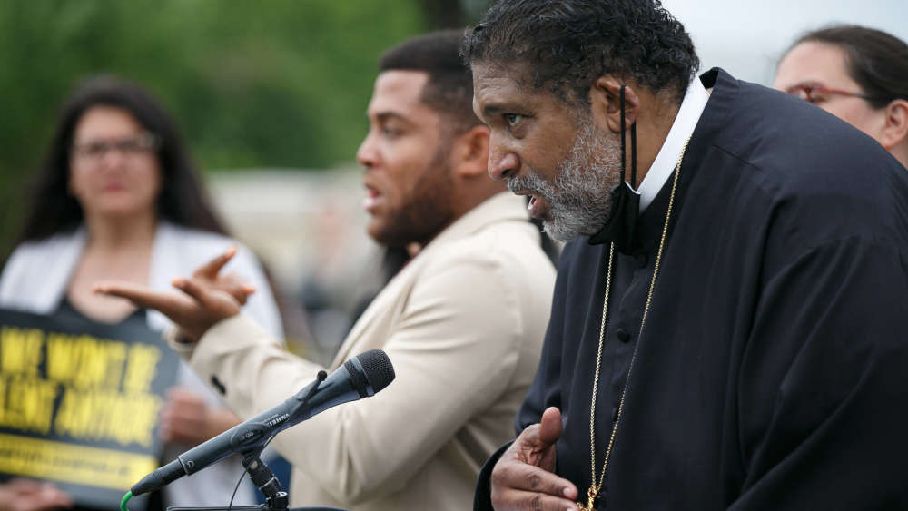 Pfarrer William Barber auf einer "Poor People's Campaign"-Veranstaltung