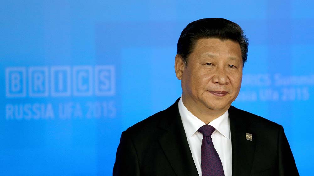 Chinas Präsident Xi Jinping beim Treffen der Brics-Staaten 2015 in Russland