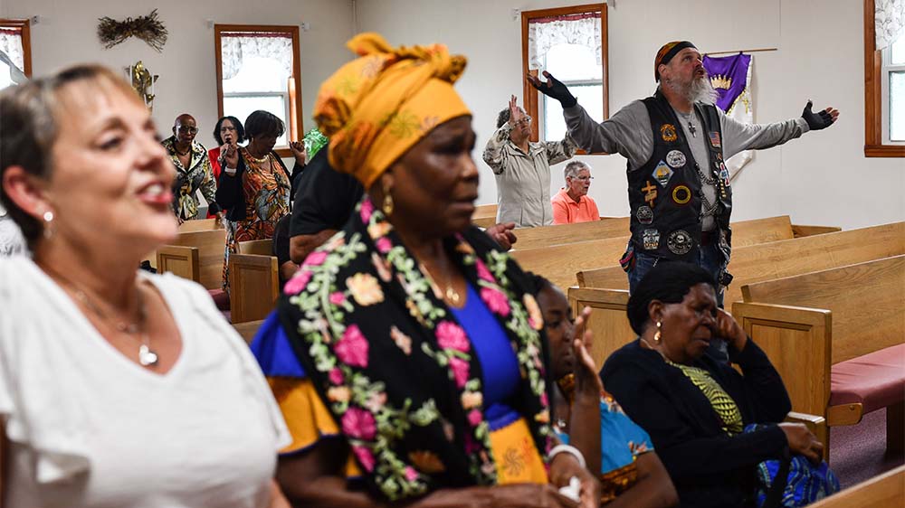 Ein Gottesdienst in Pennsylvania. In den USA haben Pastorinnen und Pastoren Angst um die Zukunft ihrer Gemeinden