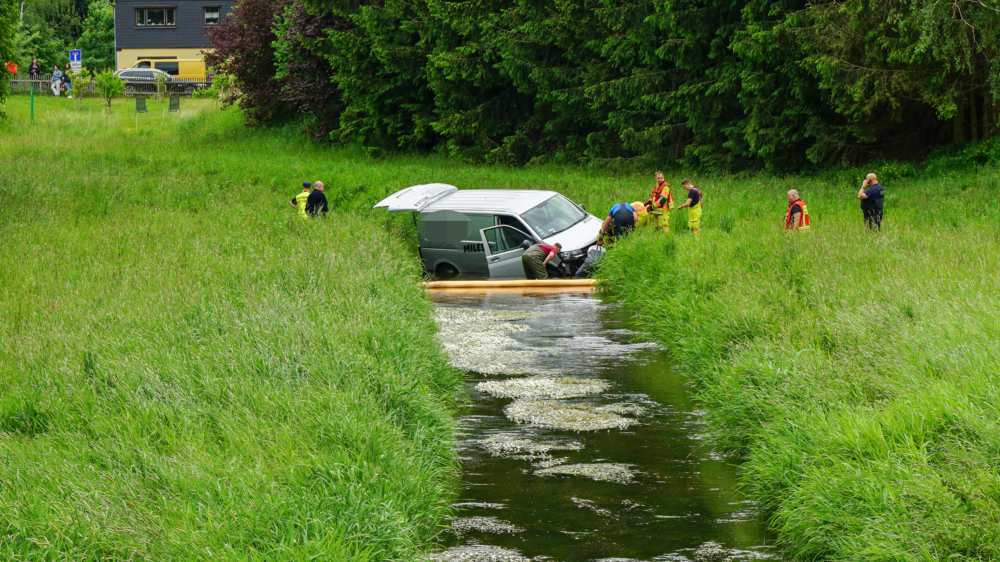 Ein Schleuserfahrzeug mit 17 Flüchtlingen verunglückte Anfang Juni 2023 in der Spree im sächsischen Landkreis Bautzen