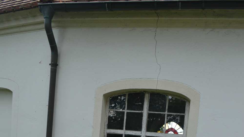 Aussenriss an Dorfkirche Tauer