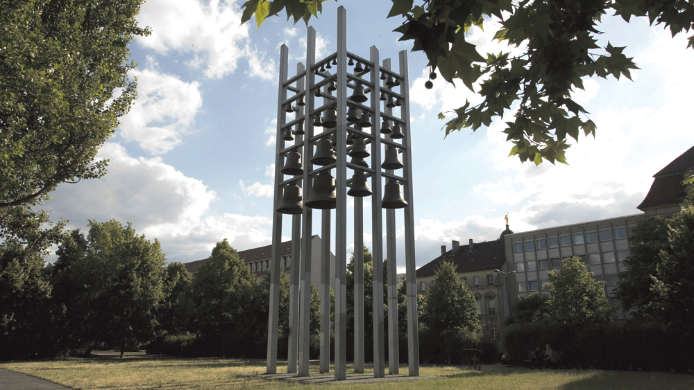 Stillgelegtes Glockenspiel der Garnisonkirche in Potsdam