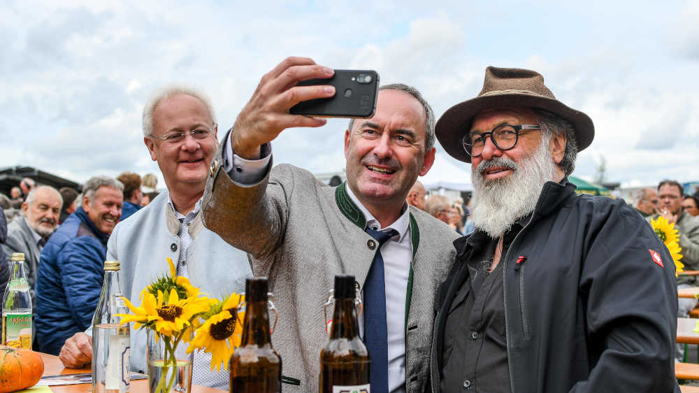 Wahlkampfveranstaltung der Freien Wähler mit Hubert Aiwanger in Mindelheim