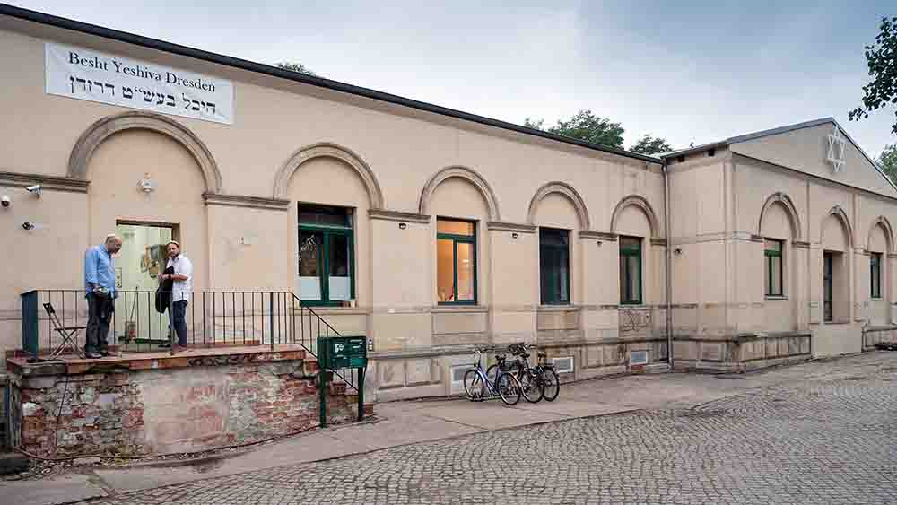 In diesem Gebäude ist die Synagoge untergebracht