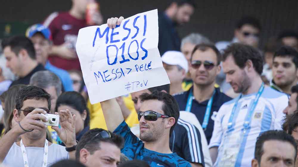 "Messi Gott" – dieser Fan hat eine klare Meinung